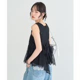 フリンジレースバックリボンキャミ | earth music&ecology  | 詳細画像9 