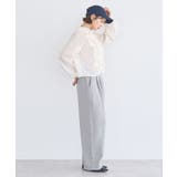 フリルリボンブラウス | earth music&ecology  | 詳細画像10 