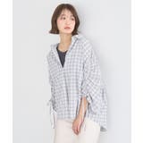 シャーリングスリーブチェックシャツ | earth music&ecology  | 詳細画像12 