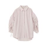 シャーリングスリーブチェックシャツ | earth music&ecology  | 詳細画像28 
