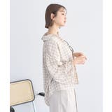 シャーリングスリーブチェックシャツ | earth music&ecology  | 詳細画像7 