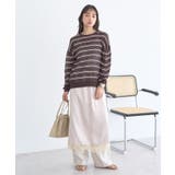 サテンレーススカート | earth music&ecology  | 詳細画像21 