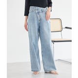 ウエストアシメデニムパンツ | earth music&ecology  | 詳細画像2 