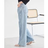 ウエストアシメデニムパンツ | earth music&ecology  | 詳細画像3 