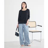 ウエストアシメデニムパンツ | earth music&ecology  | 詳細画像6 