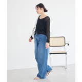 ウエストアシメデニムパンツ | earth music&ecology  | 詳細画像17 