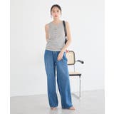 ウエストアシメデニムパンツ | earth music&ecology  | 詳細画像27 