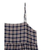 シャーリングラメチェックキャミワンピース | earth music&ecology  | 詳細画像25 