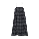 シャーリングラメチェックキャミワンピース | earth music&ecology  | 詳細画像32 