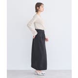 ウエストツイストアシメスカート | earth music&ecology  | 詳細画像6 