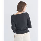 レースレイヤードドレーププルオーバー | earth music&ecology  | 詳細画像5 