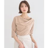 モカ | レースレイヤードドレーププルオーバー | earth music&ecology 