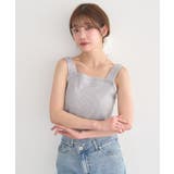 チェーンリブラメカットタンクトップ | earth music&ecology  | 詳細画像10 