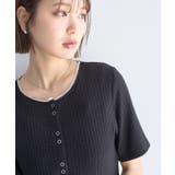 チェーンリブラメカットソー | earth music&ecology  | 詳細画像2 