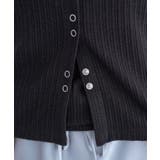 チェーンリブラメカットソー | earth music&ecology  | 詳細画像21 