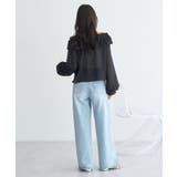 シアーチェック2wayオフショルブラウス | earth music&ecology  | 詳細画像15 