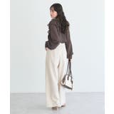 シアーチェック2wayオフショルブラウス | earth music&ecology  | 詳細画像21 