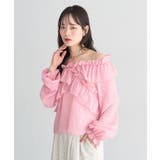 シアーチェック2wayオフショルブラウス | earth music&ecology  | 詳細画像8 