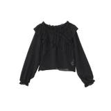 シアーチェック2wayオフショルブラウス | earth music&ecology  | 詳細画像37 