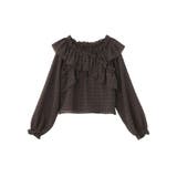 シアーチェック2wayオフショルブラウス | earth music&ecology  | 詳細画像39 