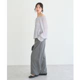 シャーリングフリルオフショルブラウス | earth music&ecology  | 詳細画像11 