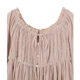 シャーリングフリルオフショルブラウス | earth music&ecology  | 詳細画像18 