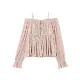 シャーリングフリルオフショルブラウス | earth music&ecology  | 詳細画像22 