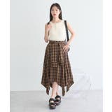 イレヘムチェックシャツライクスカート | earth music&ecology  | 詳細画像10 