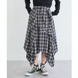 イレヘムチェックシャツライクスカート | earth music&ecology  | 詳細画像13 