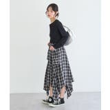 イレヘムチェックシャツライクスカート | earth music&ecology  | 詳細画像15 