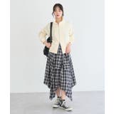 イレヘムチェックシャツライクスカート | earth music&ecology  | 詳細画像18 