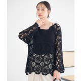 クロシェ風プルオーバー | earth music&ecology  | 詳細画像9 