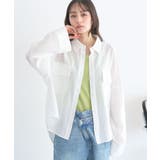 オフホワイト | Wポケットシャツ | earth music&ecology 