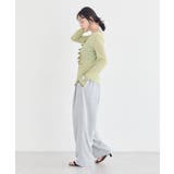 シアーワッフルタックボタントップス | earth music&ecology  | 詳細画像6 