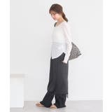 シアーワッフルタックボタントップス | earth music&ecology  | 詳細画像10 