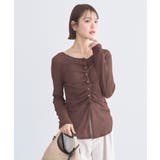 シアーワッフルタックボタントップス | earth music&ecology  | 詳細画像15 