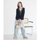 レーストリムシアーニットカーディガン | earth music&ecology  | 詳細画像8 