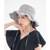 チェック | 【UVカット】タックハット | earth music&ecology 