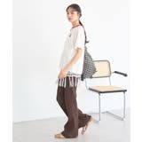 セルフカットリブフレアパンツ | earth music&ecology  | 詳細画像16 