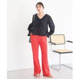 セルフカットリブフレアパンツ | earth music&ecology  | 詳細画像19 