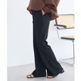 セルフカットリブフレアパンツ | earth music&ecology  | 詳細画像3 