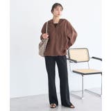 セルフカットリブフレアパンツ | earth music&ecology  | 詳細画像5 