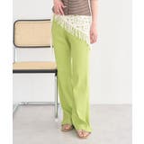 セルフカットリブフレアパンツ | earth music&ecology | 詳細画像12