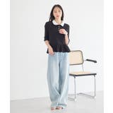 ダブル衿ペプラムプルオーバー | earth music&ecology  | 詳細画像12 