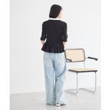 ダブル衿ペプラムプルオーバー | earth music&ecology  | 詳細画像15 