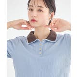 ダブル衿ペプラムプルオーバー | earth music&ecology  | 詳細画像7 