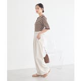 ヘンリーネック半袖ニットプルオーバー | earth music&ecology  | 詳細画像12 