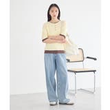 ヘンリーネック半袖ニットプルオーバー | earth music&ecology  | 詳細画像16 