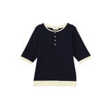 ヘンリーネック半袖ニットプルオーバー | earth music&ecology  | 詳細画像40 