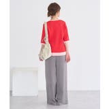 ヘンリーネック半袖ニットプルオーバー | earth music&ecology  | 詳細画像26 